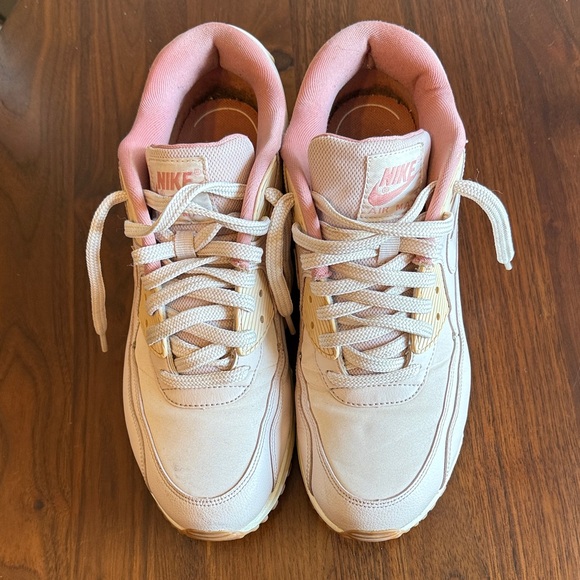 Nike Shoes - Nike Women’s Cream and Pink Athletic Sneakers - 10W